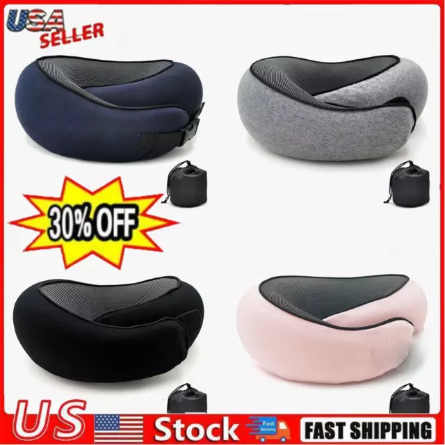 U-Shaped Memory Foam Travel Pillow Neck Support Head Rest Car Plane Soft Cushion