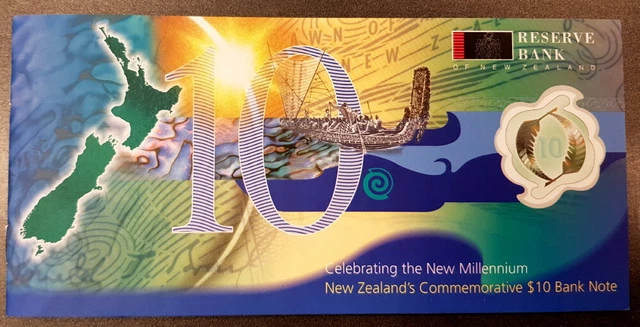 NEW ZEALAND • 2000  • Millennium Edition Polymer $10 in Folder