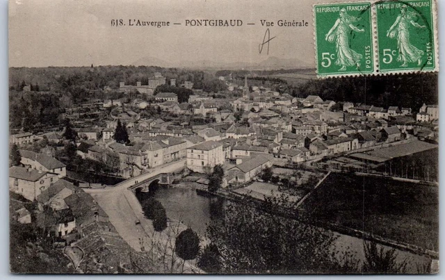 63 PONTGIBAUD  carte postale ancienne [REF 52431]