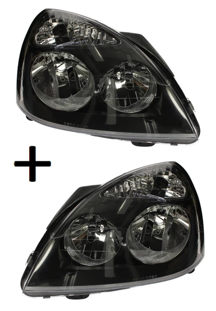 Phare Avant Droit Et Gauche Avec Ampoules H1/H7 Pour Renault Clio II 2001-2009 - Neuf