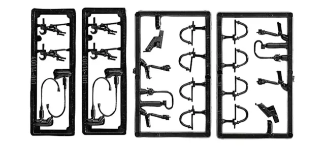 ROCO 40014 - Set aggiuntivi per locomotive e carrozze , tubi, ganci, etc. FS