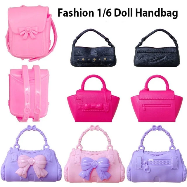 5 Styles Doll Handbag Plastic Doll Purse Accessories Lady Bag  Doll Accessories