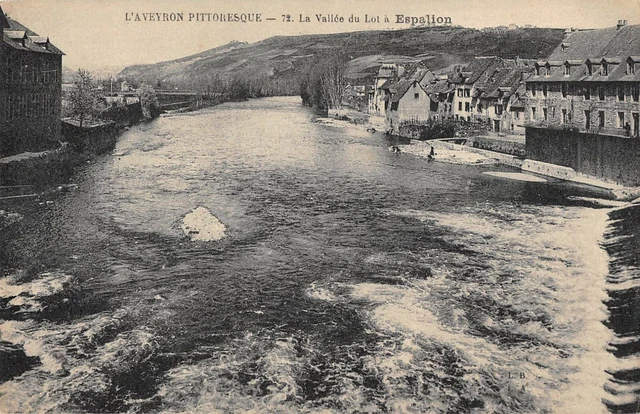 Cpa 12 La Vallee Du Lot A Espalion
