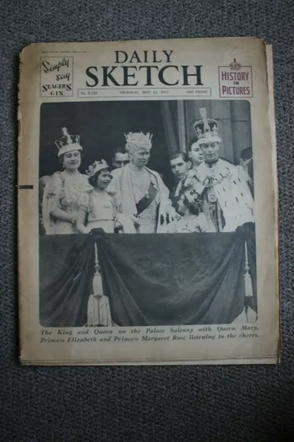 Daily Sketch May 13 1937, King George VI Coronation