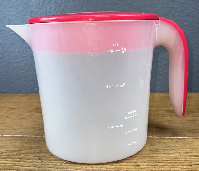 MR COFFEE ICED Tea Maker 3 Quart Replacement Red Rectangular Pitcher