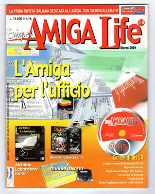 CD Enigma AMIGA LIFE n°119 Marzo 2001 Rivista 
