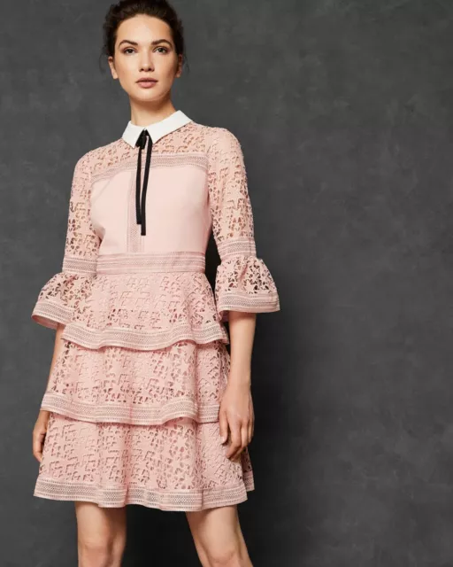 Ted baker anneah hotsell lace mini dress