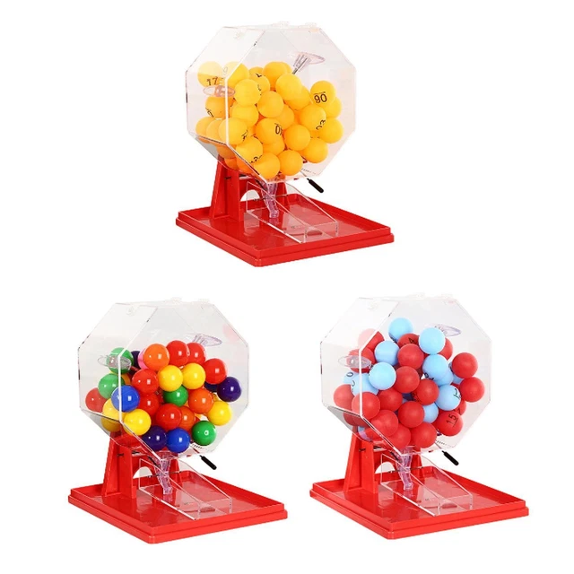 Cage De Bingo Jumbo Avec Boules Et Cartes - Pour Fêtes, Soirées Jeux Et événements Familiaux