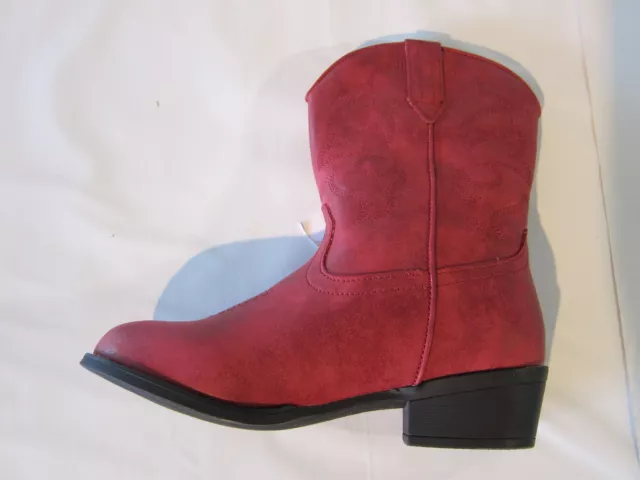 Silver Canyon Western Cowboy Cowgirl Boot -Red Child size 1 New in box with tags