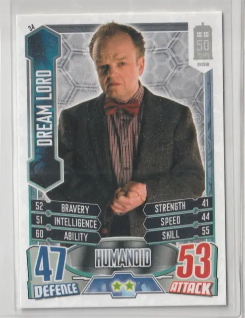 2012 Topps Doctor Who Alien Attax 50th Dream Lord #34