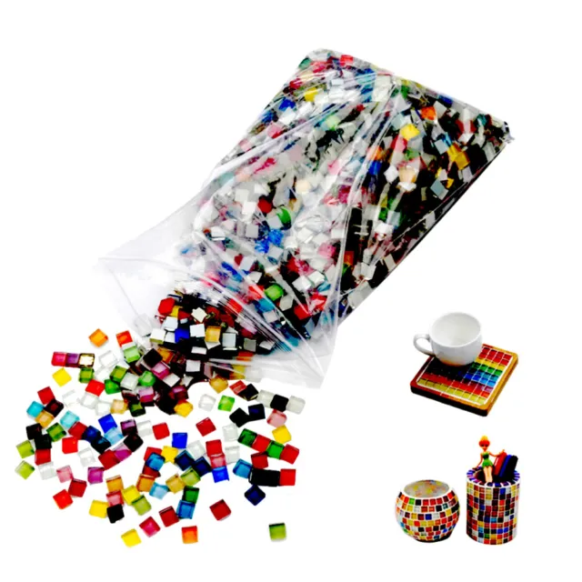 200 pz mosaico quadrato in plastica colorato fai da te per fare gioielli fai da te arti e mestieri A