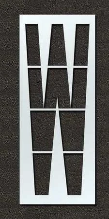 RAE STL-108-F144W Airport Pavement Stencil,W,144 in