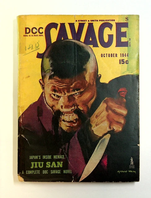 Doc Savage Pulp Oct 1944 GD/VG 3.0