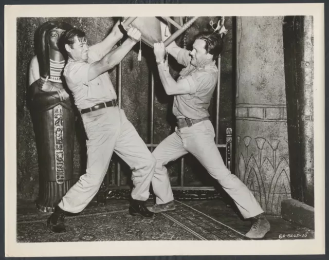 JOHNNY WEISSMULLER MYRON HEALEY in @Col Jungle Moon Men '55 FIGHTING