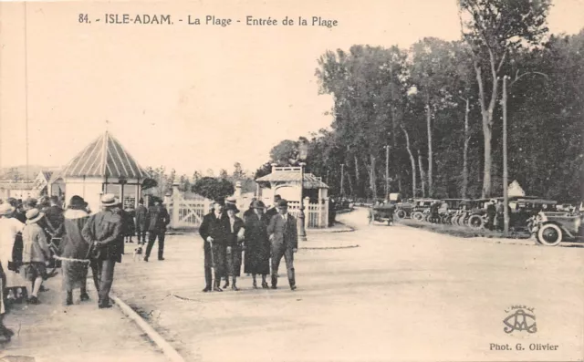 CPA-l'Isle-Adam - la plage - entrée  de la plage (126363)