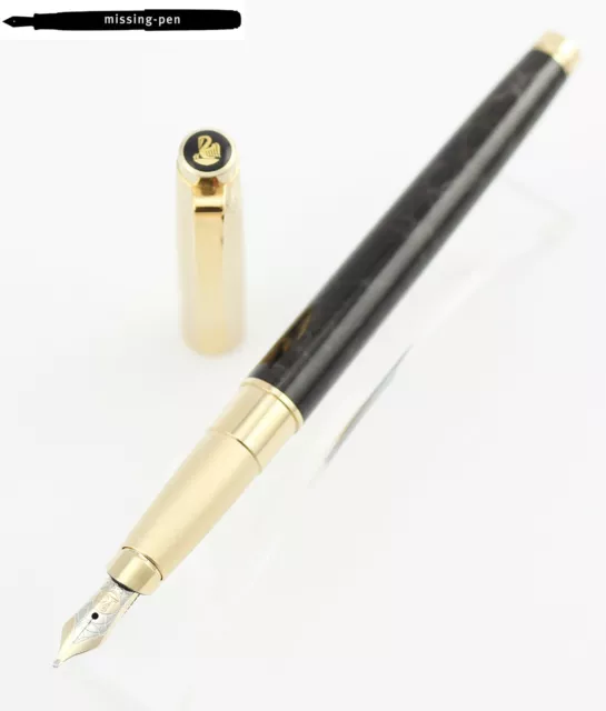 Pelikan Fountain Pen Celebry P590 in Black / Achatschwarz with 14K OB-nib