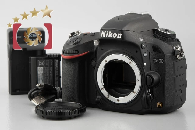 "Shutter count 5,346" Nikon D600 24.3 MP Full Frame Digital SLR Camera Body