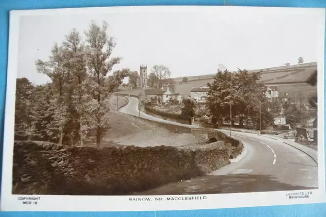 early B/W RP POSTCARD -  Rainow, Nr. Macclesfield, Cheshire