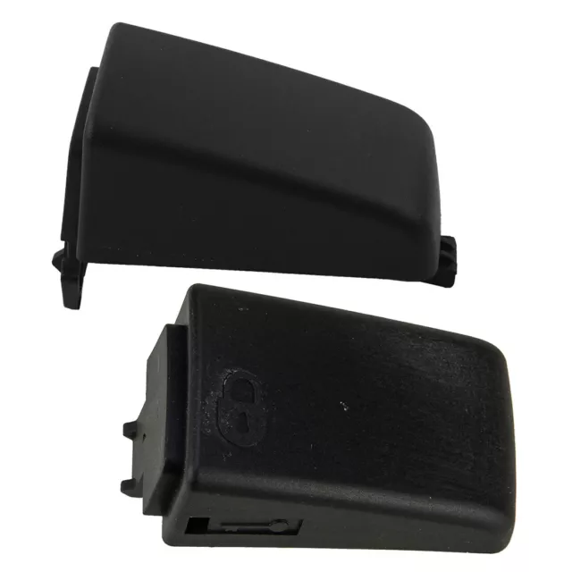 2x Side Front Exterior Black Door Handle Cap Cover Fit for Land Rover LR2 LR3