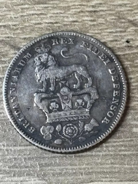 George IV, IIII, Sixpence, 1829, 0.925 Silver