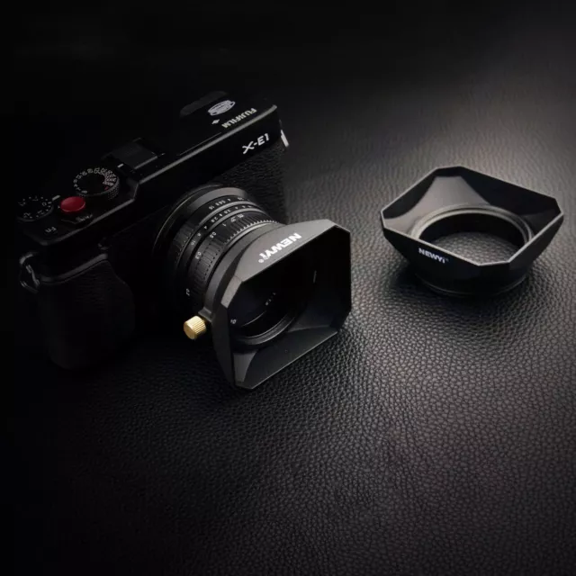 37MM Universal Square Lens Hood for DSLR Mirrorless Camera Lens Camcorder DV