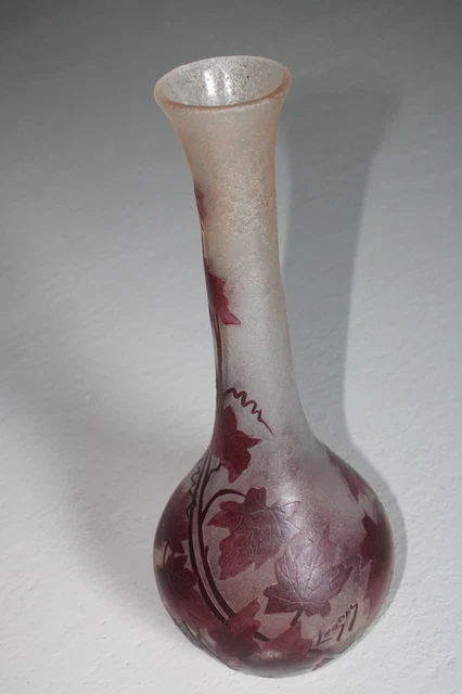 Vase Décoratif Rubis T. Legras – Hauteur 39 Cm – Très Bon état