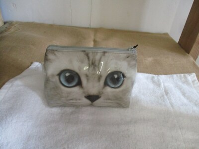 Trousse Maquillage Pvc Decor Chat Matou Modele Chat Gris Clair Neuf Eur 11 90 Picclick Fr