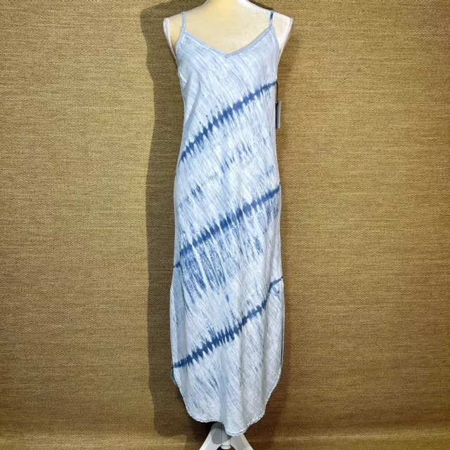 Bella Dahl Sleeveless Maxi Dress Women’s Small Light Blue Tie Dye Tencel-Lyocell