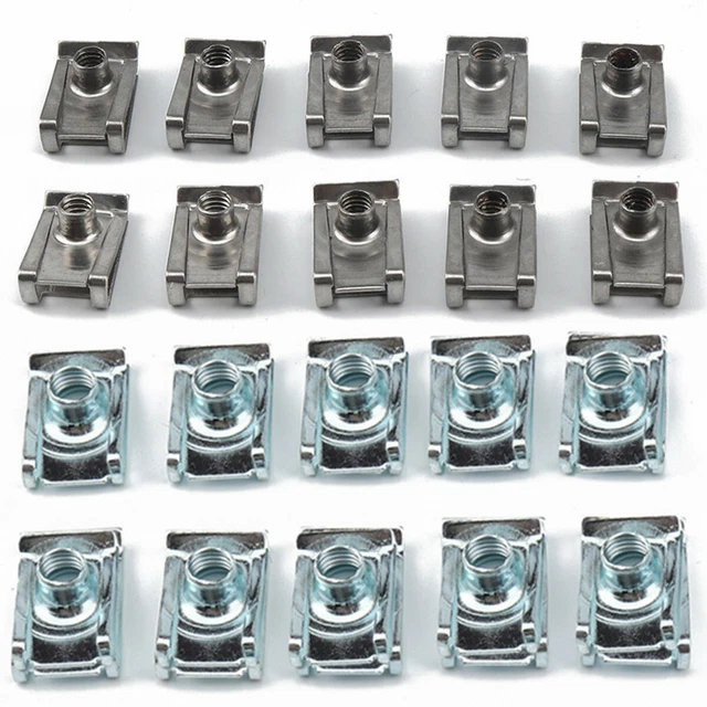 Motorcycle Fairing Body Panel Fastener U Nut Speed Reed Clips Gasket Accessories