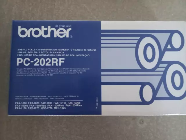 Genuine Brother PC-202RF Refill Roll Fax Film MFC-1770 FAX 1170 1270 PC 202 RF