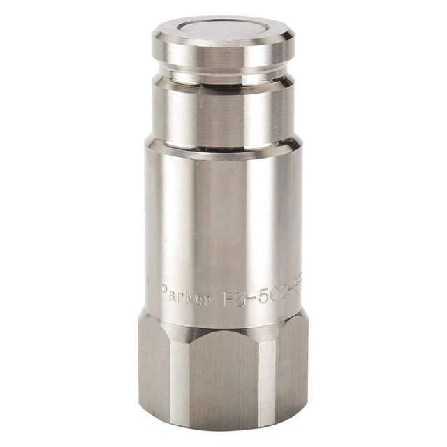PARKER FS-252-4FB Quick Connect,Plug,1/4",9/16"-18