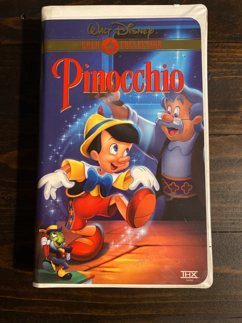 Disney Pinocchio (VHS, 1999, Clam Shell Gold Collection) TESTED