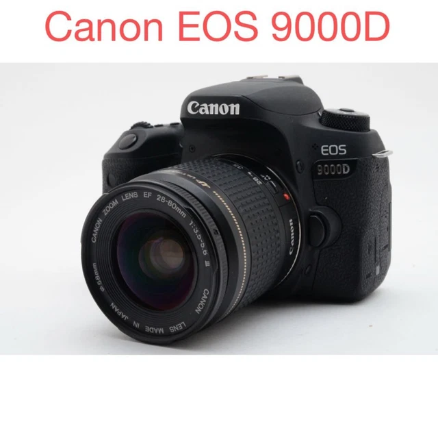Canon EOS 9000D 標準レンズセット/Canon EF 28-80 キャノン Canon EOS 9000D 標準＆望遠＆単焦点トリプルレンズセット