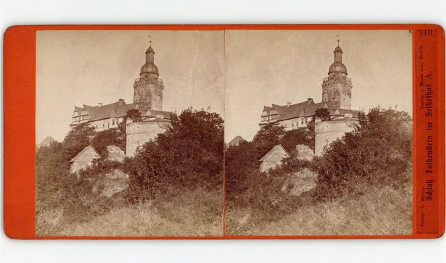 ALLEMAGNE Château de Heidelberg Photographie Stereo c1900 Vintage