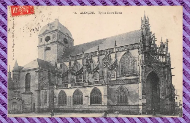 CPA - 61 - Alençon - Church Notre Dame