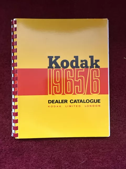 Vintage Photographic Ephemera Kodak Dealer Catalogue 1965/6