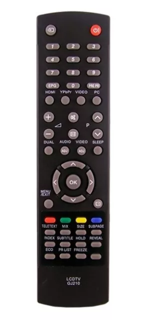 Replacement Remote Control for TV SHARP LC32SH7E-BK