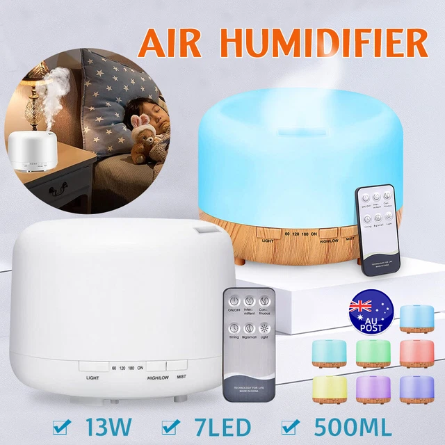Electric Air Diffuser Humidifier Aroma Oil Led Night Light Up Home Relax Defuser