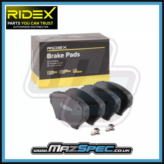 MX5 MK1 MK2 Front Brake Pads Mazda MX-5 MK1,1.8  MK2,1.6/1.8 (94-05)  Ridex®