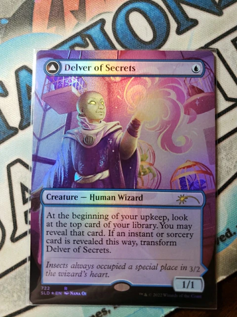 DELVER OF SECRETS Borderless Foil MTG Secret Lair From Mignon to Brute ...