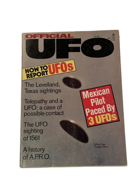 OFFICIAL UFO MAGAZINE JAN 1976 VOL1 #5 The Levelland, Tx Sightings