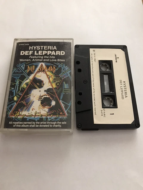 DEF LEPPARD HYSTERIA South African paper label cassette EUR 27,50 ...