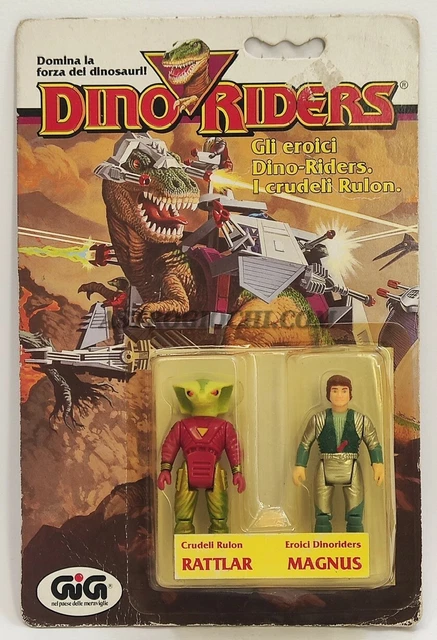 DINO RIDERS GIG '80 's TYCO CRUDELI RULON FIRE & EROICI DINORIDERS MINZEI MOC
