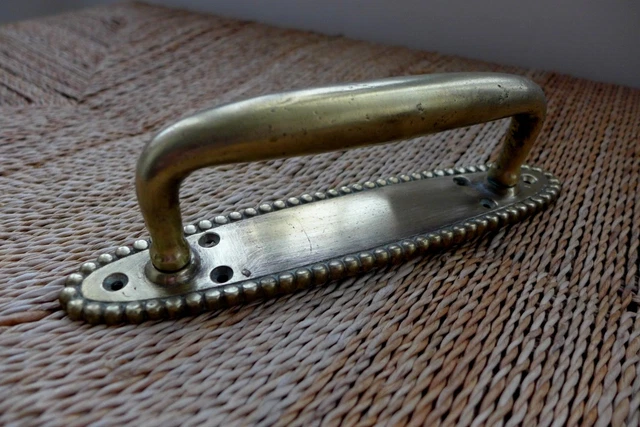 Vintage decorative solid brass pull door handle project replacement 12-01