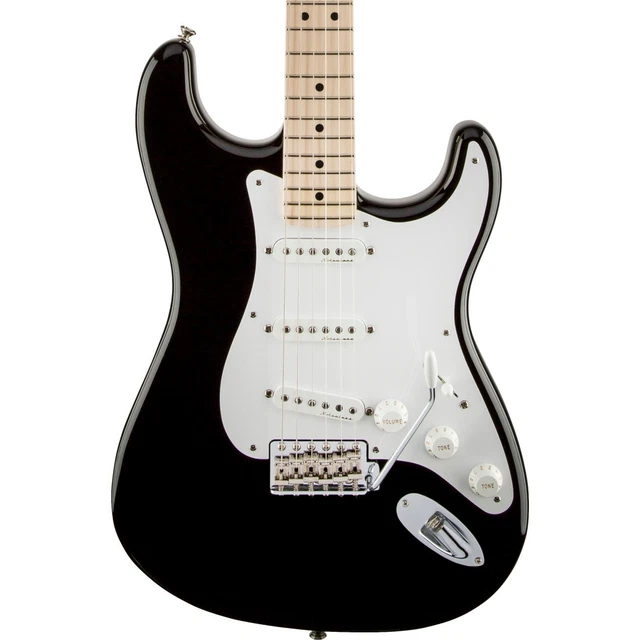 FENDER ERIC CLAPTON Signature Stratocaster Electric Guitar, Black Maple