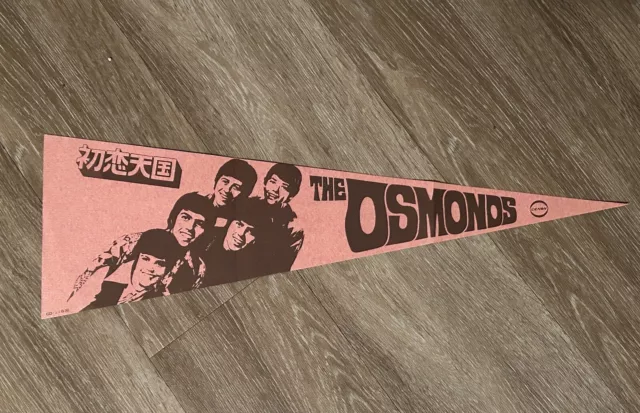 Very RARE- Donny Osmond Brothers PENNANT JAPAN