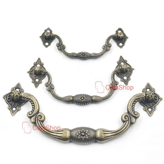 Antique Brass Jewelry Box Drawer Cabinet Cupboard Door Wine Handle Pull Knob UU