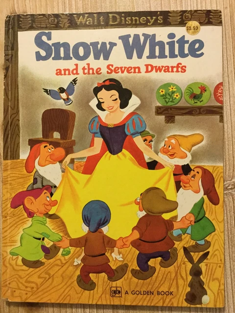 WALT DISNEYS SNOW White and the Seven Dwarfs, A Golden Book, 1977 ...
