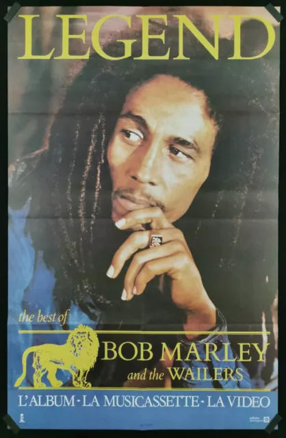 BOB MARLEY - LEGEND - Affiche originale album 1984 - Poster 120 x 77