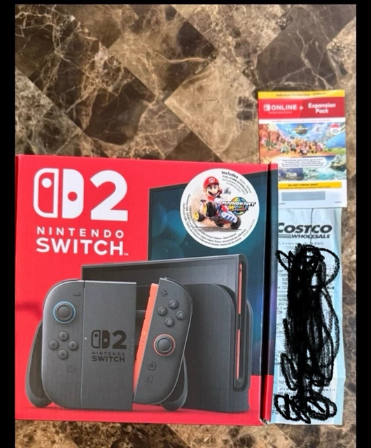 BRAND NEW NINTENDO Switch 2 Mario Kart World Console + NSO Online 1yr ...